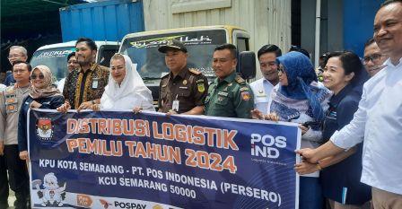 KPU Kota Semarang Mulai Didistribusikan Logistik Pemilu