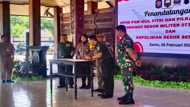 Pemkab Semarang Alokasikan Dana Hibah Pengamanan Pilkada dan Idul Fitri untuk Polres dan Korem 073 Makutarama