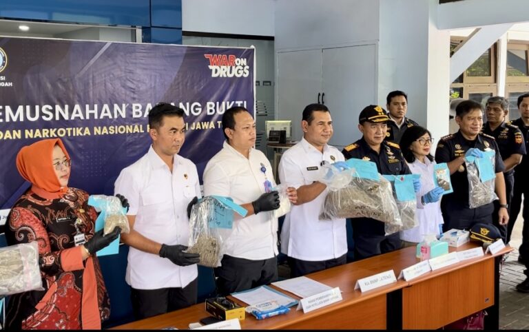 Bongkar 6 Kasus Narkotika, BNNP Jateng Amankan 4,6 Kg Ganja dan Ratusan Gram Sabu