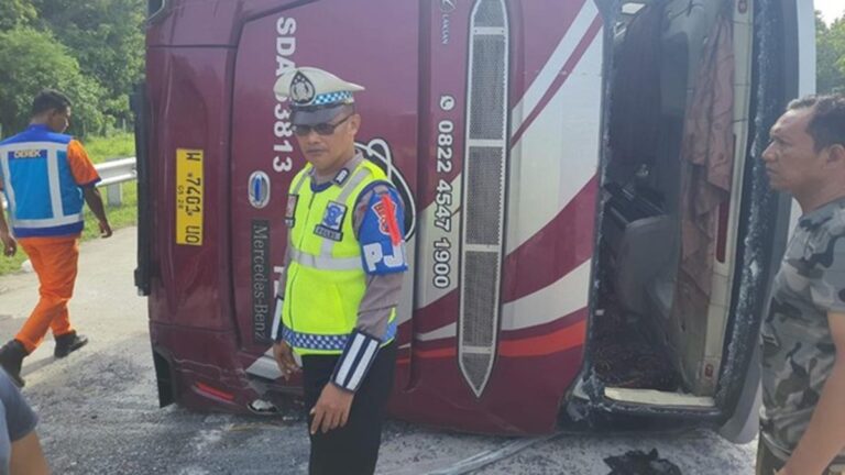Kasus Kecelakaan Bus Kader Hanura di Tol Solo-Ngawi, Polisi Duga Akibat Kelalaian Sopir