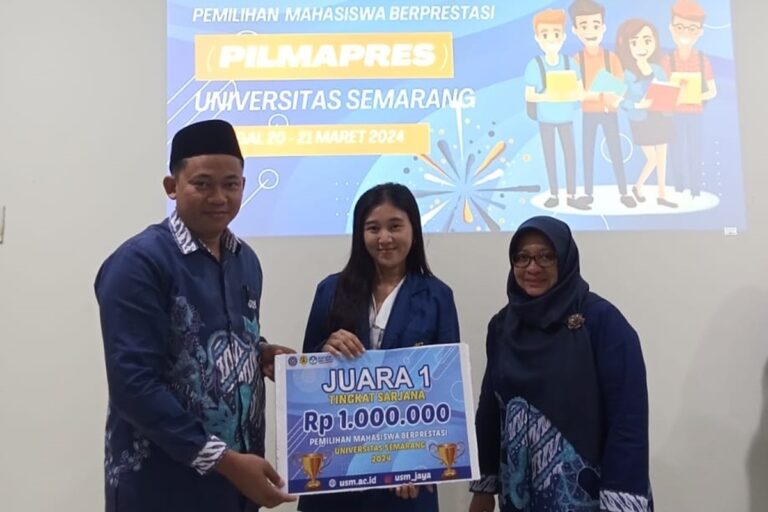 Mahasiswa Psikologi USM Prita Febriani Juara Pilmapres