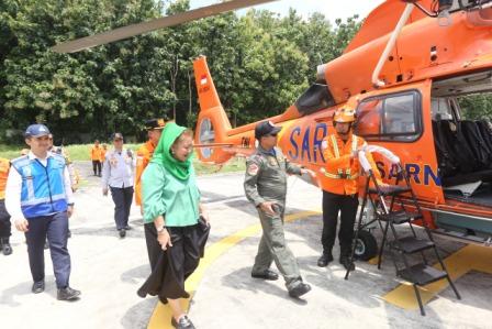 Wali Kota Semarang Pantau Lalu-Lintas Arus Balik Lebaran Lewat Udara