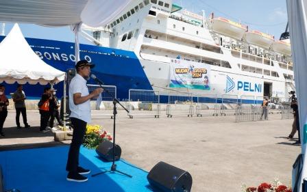 Sekda Jateng Sambut Kedatangan Ribuan Warganya yang Mudik Gratis Gunakan Kapal