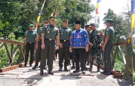 Kodam IV/Diponegoro dan Pemkab Semarang Bangun Jembatan Bailey Sambungkan Dua Dusun