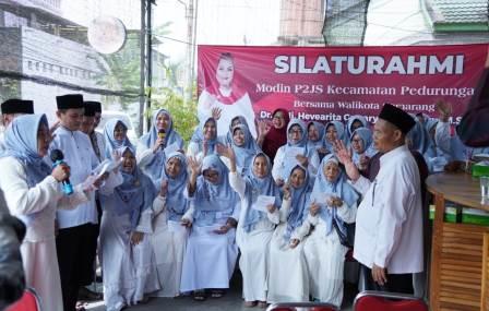 Paguyuban Modin dan Perawat Jenazah Semarang (P2JS) Kecamatan Pedurungan, Kota Semarang mendukung petahana Hevearita Gunaryanti Rahayu dalam pemilihan kepala daerah (Pilkada) 2024.
