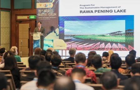 Bicara di WWF Bali 2024, Pj Gubernur Jateng Sampaikan Pengelolaan Danau Rawa Pening Yang Berkelanjutan