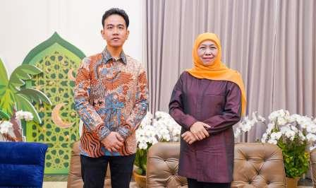 Silaturahmi ke Rumah Khofifah, Gibran Siap Menangkan Khofifah-Emil di Pilgub Jatim