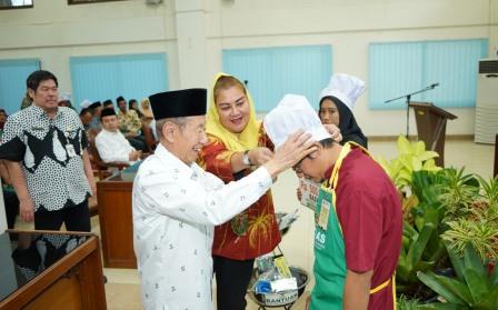 Wali Kota Semarang, Hevearita Gunaryanti Rahayu dan Ketua Baznas Jateng, Dr KH Ahmad Darodji menghadiri pembukaan kegiatan pelatihan di Kompleks MAJT di Kota Semarang, Selasa (9/7/2024).
