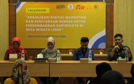 Program MBKM Internal, Mahasiswa Ilkom USM Sosialisasi Digital Marketing dan Kesetaraan Gender di Desa Wisata Lerep