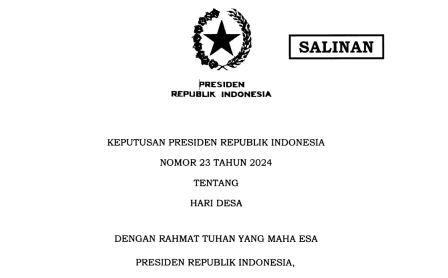 Pemerintah Tetapkan 15 Januari Sebagai Hari Desa