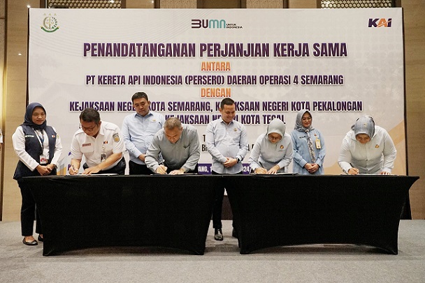 Penanganan Kasus Aset Perusahaan, KAI Daop 4 Semarang Jalin Kerja sama dengan 3 Kejaksaan Negeri