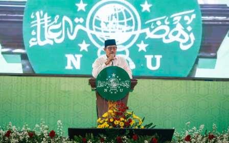 Hadiri Pelantikan Pengurus PWNU Jateng, Nana Sudjana Ajak Tingkatkan Sinergi