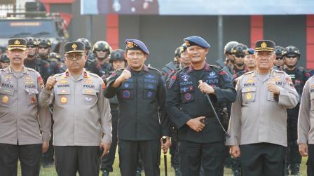 Emban Amanah sebagai Power On Hand Kapolda Jateng, Sat Brimob Siap Jaga Pilkada Damai
