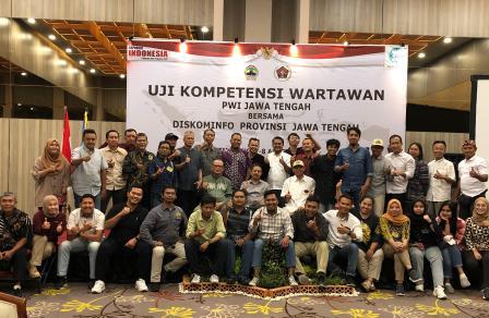 PWI dan Diskominfo Jateng Sukses Gelar UKW, Semua Peserta Dinyatakan Kompeten