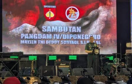 Kodam IV/Diponegoro Gelar Tasyakuran HUT ke-79 TNI dan ke-74 Kodam