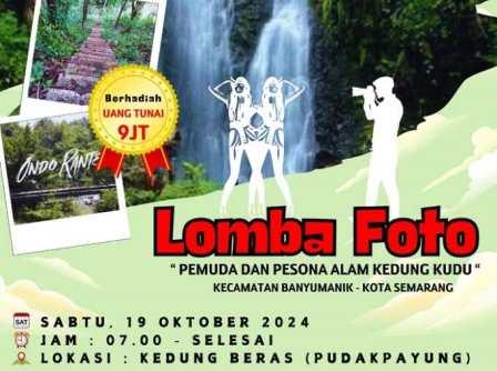 Lomba Foto Curug Kedung Kudhu Pudakpayung Libatkan Banyak Model