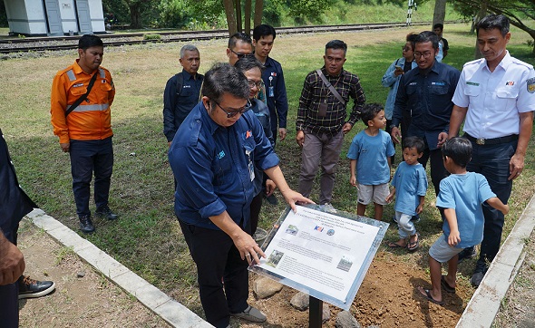 Peduli Sejarah Perkeretaapian, KAI Daop 4 Semarang bersama Komunitas IRPS Laksanakan Preservasi di Stasiun Bedono