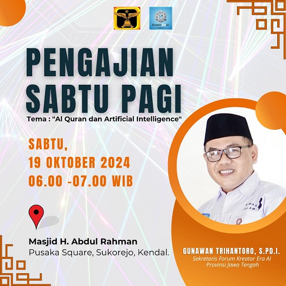 Al-Qur’an dan AI akan Didiskusikan di Masjid Abdul Rahman Sukorejo