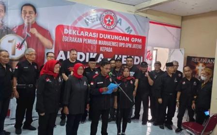 Gerakan Pemuda Marhaenis Deklarasi Dukung Andika-Hendi di Pilgub Jateng 2024