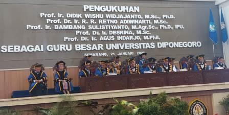 Dewan Penasihat USM Dikukuhkan Jadi Guru Besar Undip