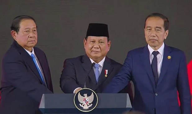 Prabowo, Jokowi dan SBY Tekan Tombol Bersama Luncurkan Danantara