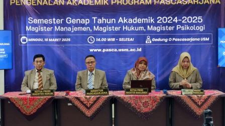 Pascasarjana USM Gelar Pengenalan Akademik Mahasiswa
