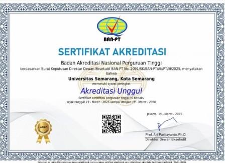 Universitas Semarang Raih Akreditasi Unggul