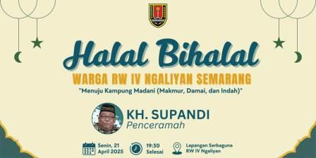 KH Supandi akan Kocok Perut Warga Ngaliyan Semarang