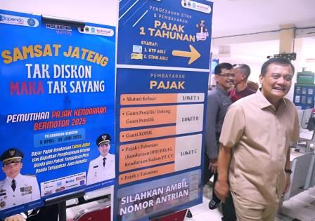 Penghapusan Tunggakan Pajak, Gubernur Jateng: Jadi Stimulus Ringankan Masyarakat