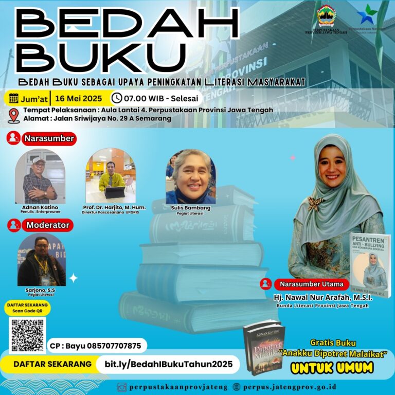 Satupena Jateng Ramaikan Bedah Buku di Perpusprov Jateng