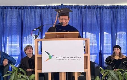 Menag Nasaruddin Umar Terima Gelar dari Hartford University