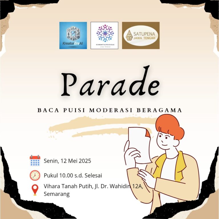 Parade Baca Puisi Moderasi Beragama Digelar di Vihara Tanah Putih