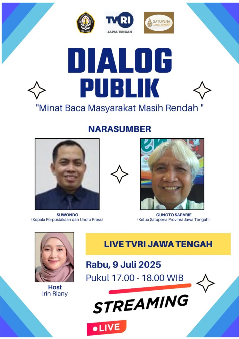Turunnya Minat Baca Jadi Topik Dialog Publik TVRI Jateng