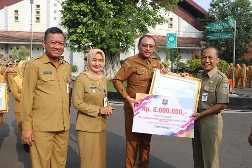 Mampu Dorong Kinerja ASN, Enam OPD Pemkot Tegal Terima Penghargaan