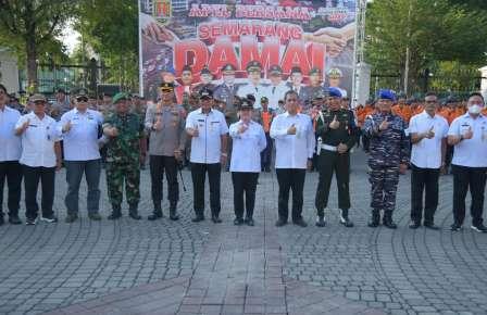 Jaga Kedamaian Kota Semarang, Agustina Wilujeng Perkuat Sinergitas TNI-Polri