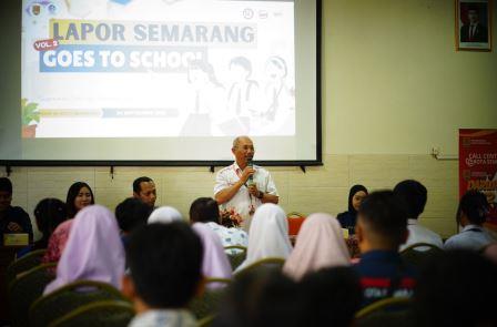 Panggilan Iseng di Call Center 112 Masih Tinggi, Pemkot Semarang Kembali Gelar Program Lapor Semarang Goes to School Volume II