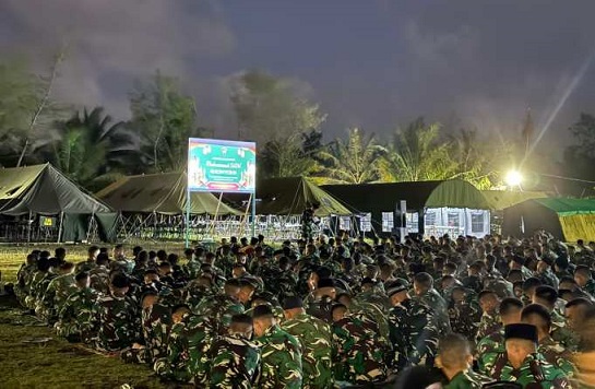 Yonif TP 838/PW Gelar Peringatan Maulid Nabi Muhammad SAW 1447 H