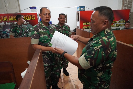 Danrem 073/Makutarama Sambut Tim Pusterad dalam Pengumpulan Data Teritorial