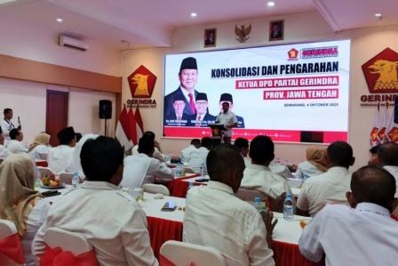 Gerindra Jateng Minta Kepala Daerah Kader Partai Sukseskan Program Pemerintah
