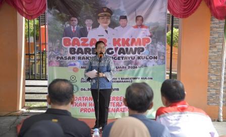 Koperasi Merah Putih Sinergi Pasar Rakyat Bangetayu Kulon Gelar Bazar Pangan Murah