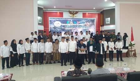 Para pengurus Forum Kiai Santri Pancasila (FKSP) periode 2026-2031 yang dikukuhkan Walikota Semarang Agustina Wilujeng Pramestuti.