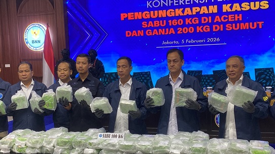 BNN Bongkar Sindikat Narkoba Internasional Golden Triangle, Sita 160 Kg Sabu