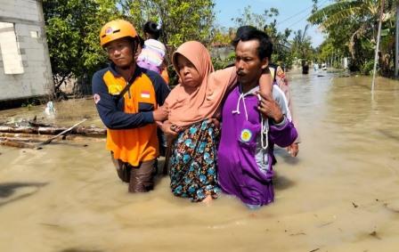 Tanggul Sungai Tuntang Jebol, Enam Desa di Demak Terendam Banjir