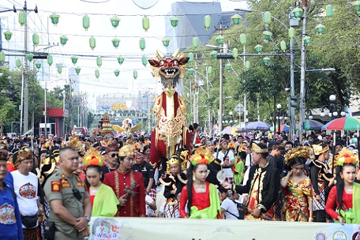 Pawai Ogoh-Ogoh Kota Semarang Usung Semangat Sesanti ”Memayu Hayuning Bhawono”