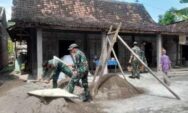 Satgas TMMD Sragen Bersama Warga Bangun RTLH