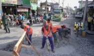 Kurangi Risiko Kecelakaan, Pemkab Sragen Perbaiki Jalan Pertigaan Masaran