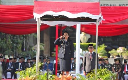Wali Kota Agustina Ajak ASN Jadikan Pancasila Sebagai Pedoman Bekerja, Melayani, dan Mengabdi Masyarakat