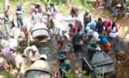 Satgas TMMD Purworejo Kebut Pengecoran Jalan