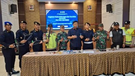 Razia Gabungan Rutan Kelas I Solo Temukan Puluhan Barang Terlarang