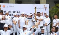 Wali Kota Semarang Agustina Wilujeng Terima Kirab Api Porprov Jateng 2026
